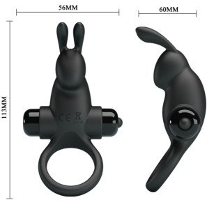 Pretty Love vibrating penis ring with rabbit stimulator and 10 vibrations – image 3