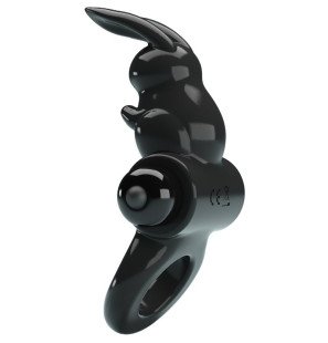 Anneau pénien vibrant Pretty Love avec 10 vibrations et forme de lapin – photo 2