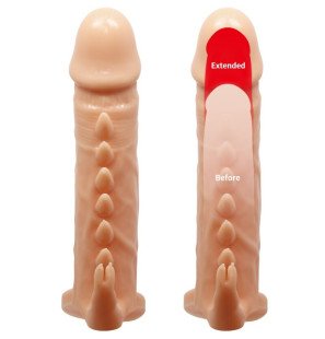 Pretty Love Emmit penis sleeve met natuurlijke clitorisstimulator – foto 3