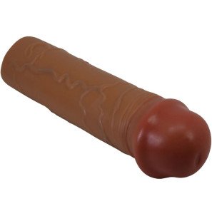 Nakładka na penisa z przedłużeniem 2,5 cm Pretty Love Nile Mulato – zdjęcie 3