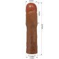 Nakładka na penisa Pretty Love Kylian z przedłużeniem 7,6 cm – Mulatto – zdjęcie 5