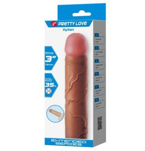 Pretty Love Kylian penis sleeve with 7,6 cm extension – Mulatto – image 7