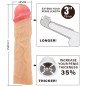 Pretty Love Derek – nakładka na penisa z przedłużeniem 7,6 cm – zdjęcie 4