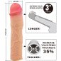 PRETTY LOVE Stevenson nakładka na penisa z przedłużeniem 7,6 cm – zdjęcie 4