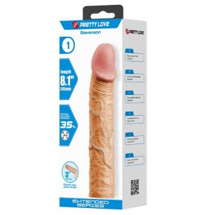PRETTY LOVE Stevenson nakładka na penisa z przedłużeniem 7,6 cm – zdjęcie 5