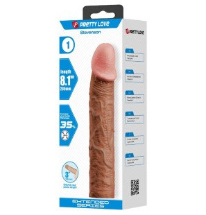 Penishülle mit 7,6 cm Verlängerung Pretty Love Stevenson – Bild 5