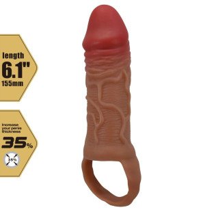 Rękaw na penisa Pretty Love Peirre 10 cm do intymnego wellness – zdjęcie 7