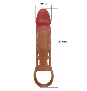 Pretty Love Preston wibrująca nakładka na penisa 18 cm – zdjęcie 6