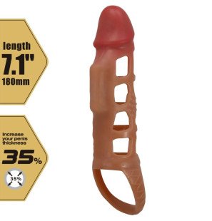 Pretty Love Preston wibrująca nakładka na penisa 18 cm – zdjęcie 7