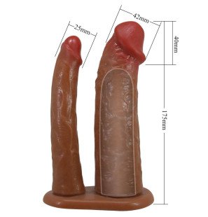 Pretty Love Yairon doppelte Penismanschette mit 4 cm Verlängerung – Bild 5