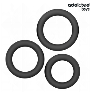 ADDICTED TOYS Silikon-Penisringe-Set mit 58 mm – Bild 1