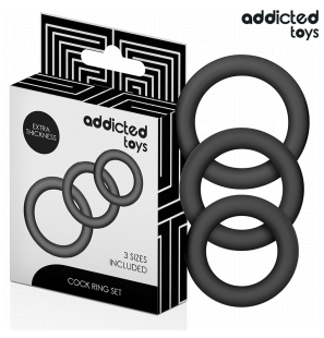 ADDICTED TOYS Silikon-Penisringe-Set mit 58 mm – Bild 2