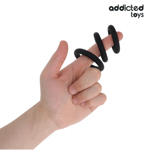 Lot d’anneaux péniens en silicone ADDICTED TOYS de 58 mm – photo 3