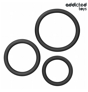 ADDICTED TOYS siliconen penisringen set 60 mm – foto 1