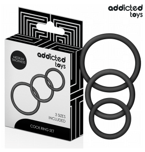 ADDICTED TOYS siliconen penisringen set 60 mm – foto 2