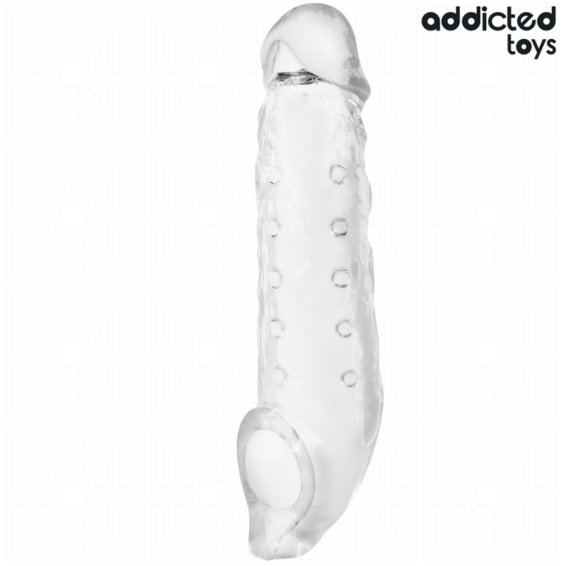 Gaine d’extension pénienne transparente, taille S, 23 cm – ADDICTED TOYS – photo 1