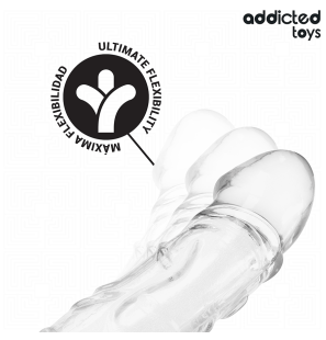 Przezroczysta przedłużka penisa 27 cm od ADDICTED TOYS – zdjęcie 5