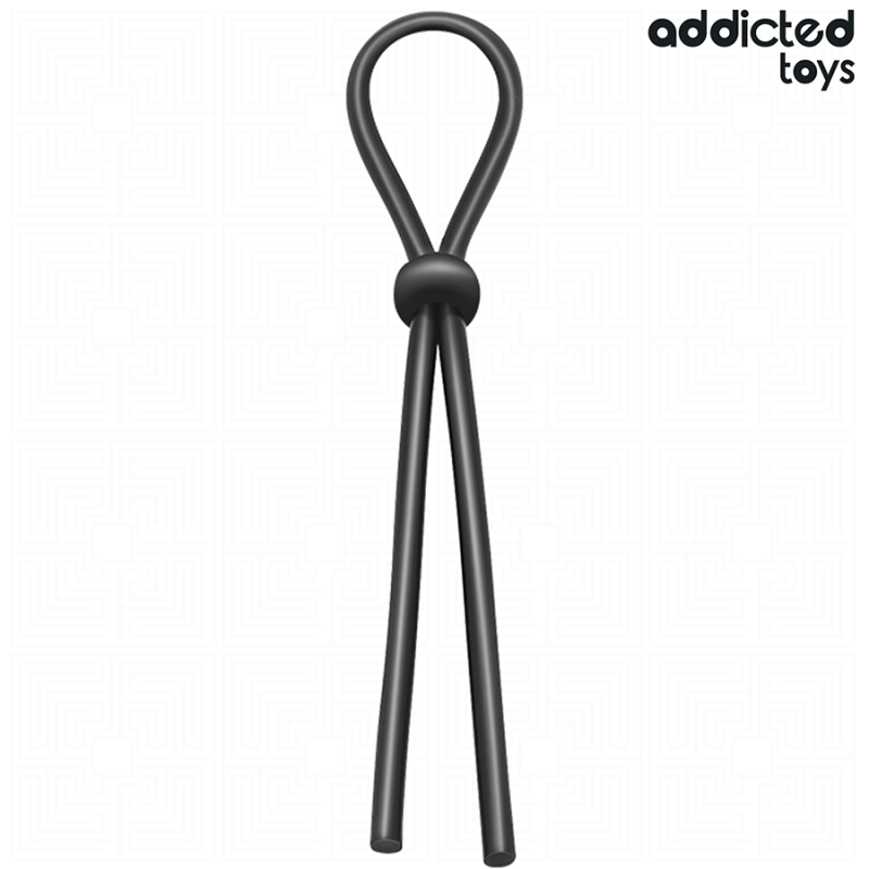 ADDICTED TOYS silicone penis ring with single loop – 195 mm – image 1