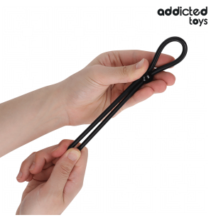 ADDICTED TOYS silicone penis ring with single loop – 195 mm – image 3