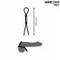 ADDICTED TOYS Silikon-Doppelpenisring mit Seil, 195 mm – Bild 5