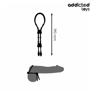ADDICTED TOYS adjustable silicone penis ring, 191 mm – image 5