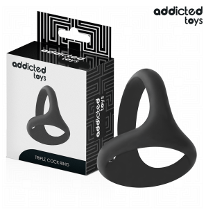 ADDICTED TOYS Penisring 58 mm – dreifacher, nicht vibrierender Ring – Bild 2