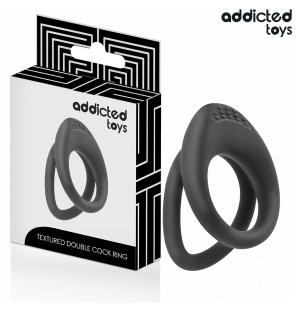 ADDICTED TOYS anneau pénien double texturé 72 mm – photo 2
