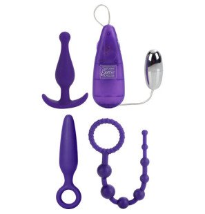 Calexotics Anal-Set mit vibrierendem Ei und Analstöpseln