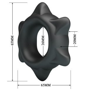 CRAZY BULL Ethaniel Silikon-Penisring 65 mm Modell 11 – Bild 6