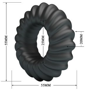 CRAZY BULL Fitz anneau pénien en silicone Model 8 – 55 mm – photo 6
