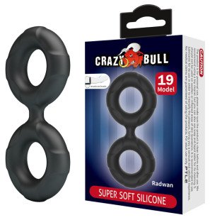 Crazy Bull Radwan podwójny silikonowy pierścień erekcyjny Model 19 – 100 mm – zdjęcie 2