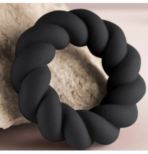 ROCKS-OFF Twist black silicone penis ring 59 mm – image 5