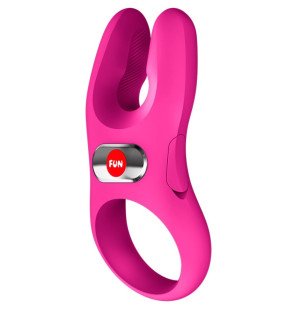 FUN FACTORY Nos Pro – wibrujący pierścień erekcyjny magenta – zdjęcie 1