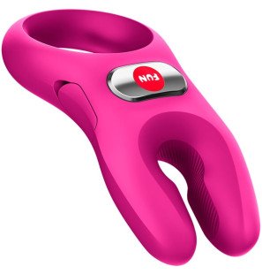 FUN FACTORY Nos Pro – wibrujący pierścień erekcyjny magenta – zdjęcie 2