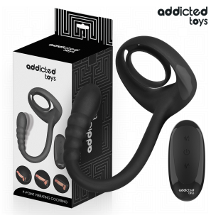 ADDICTED TOYS anneau pénien vibrant avec télécommande – photo 1