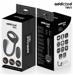 ADDICTED TOYS vibrating cock ring with remote control – image 3