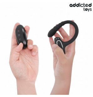 ADDICTED TOYS vibrating cock ring with remote control – image 4