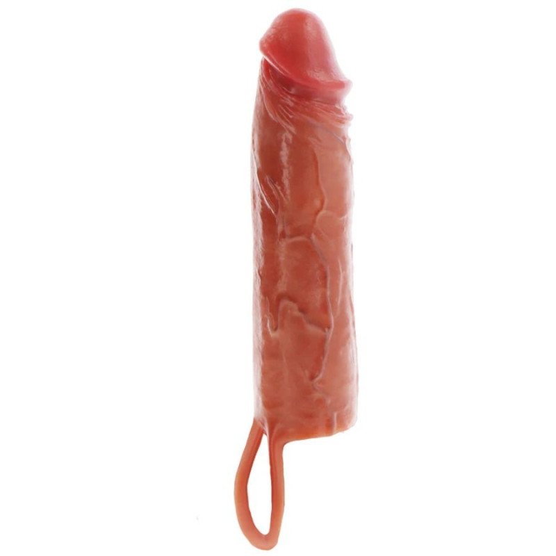 GET REAL Penishülle aus Silikon, 20 cm, Karamell – Bild 1