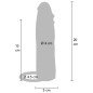 GET REAL Vibrating Silicone Penis Sleeve in Caramel 20 cm – image 4