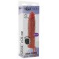 GET REAL Vibrating Silicone Penis Sleeve in Caramel 20 cm – image 5