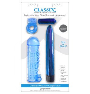 Classix-Paarset mit Vibrator, Penisring und strukturierter Sleeve – Bild 2