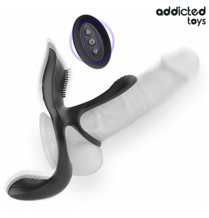 ADDICTED TOYS Double Penis Ring with Clitoral Stimulator – image 3