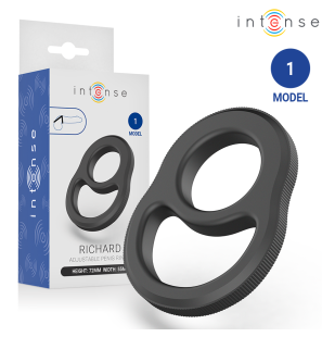 INTENSE FOR HIM Anneau pénien double Modèle 1 de 7,2 cm – photo 1
