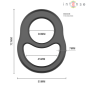 INTENSE FOR HIM double penis ring Model 1, 7,2 cm – image 6