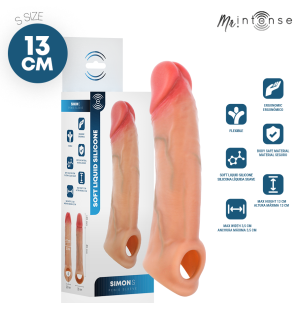 MR. INTENSE gaine pénienne en silicone 13 cm, diamètre 4 cm – photo 1