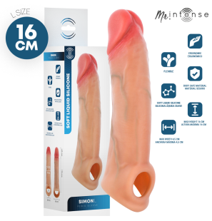 MR. INTENSE Simon L Penishülle aus Silikon 16 cm – Bild 1
