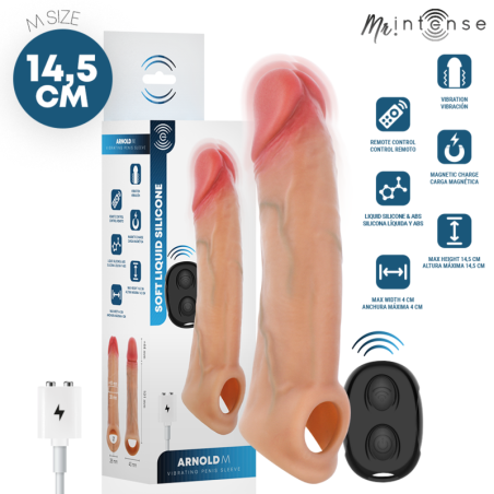 MR. INTENSE Arnold M Silikon-Penishülle mit Fernbedienung 14,5 cm – Bild 1