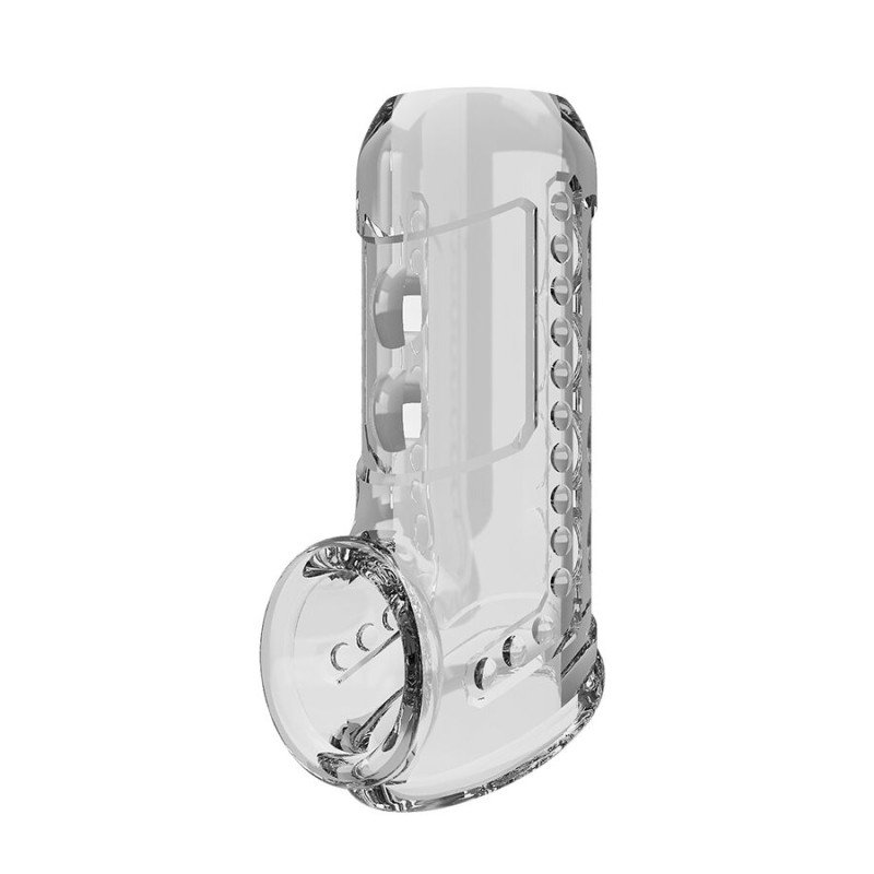 Transparent Textured Penis Sleeve for Intimate Comfort – image 1