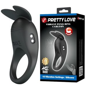 Pretty Love Carlton vibrating penis ring with clitoral stimulator – image 2