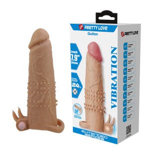 Pretty Love Penissleeve mit Vibration und Klitorisstimulator – Bild 2
